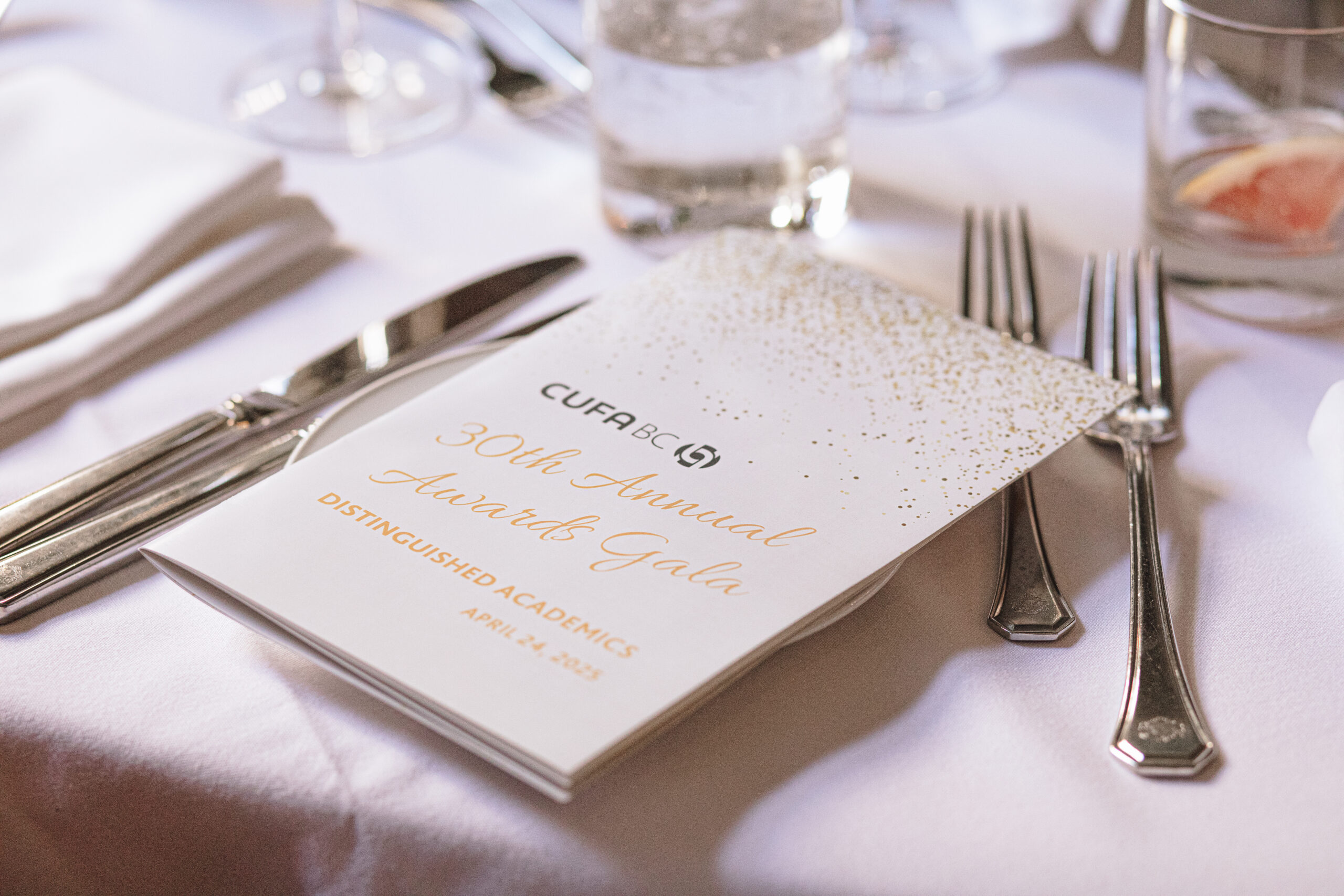 CUFA BC Awards 2025 The Empress, Victoria Awards Gala Programme